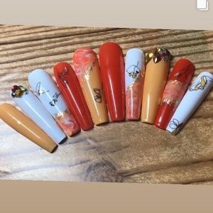 XXL abstract graffiti Press on Nails